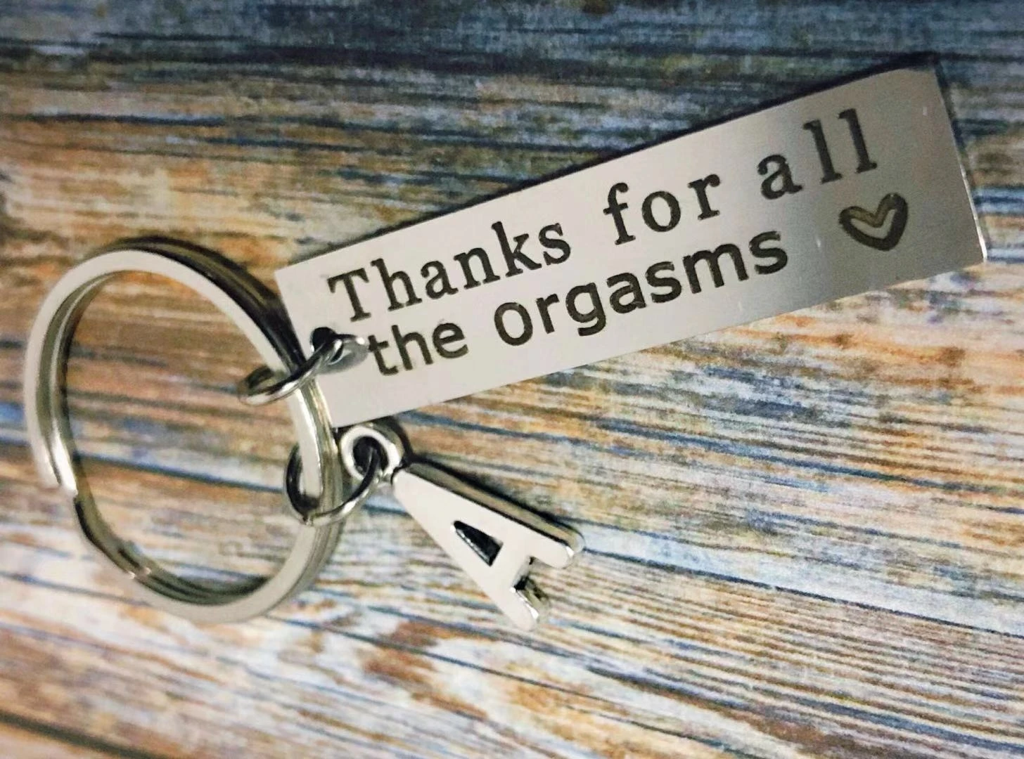 Personalized Letter Boyfriend Gift . Girlfriend Gift . Romantic Gift  Keychain - Funny Gift . Funny Keychain .