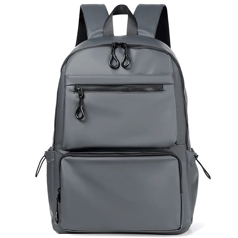 Mochila portátil de pano Oxford impermeável, bolsas simples de grande capacidade, cor sólida, moda empresarial masculina na moda