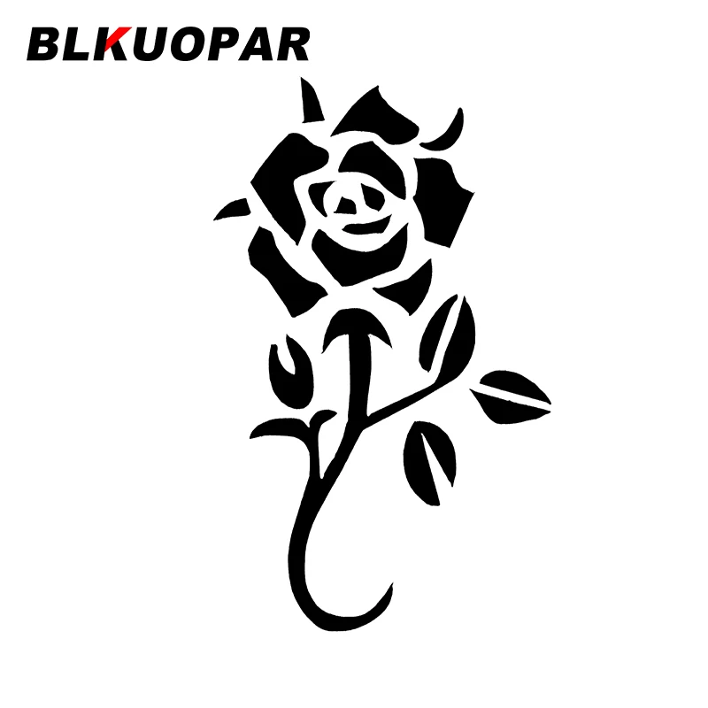 BLKUOPAR-pegatinas de Flores para coche, calcomanías creativas a prueba de arañazos, decoración de parabrisas de motocicleta, etiqueta de coche