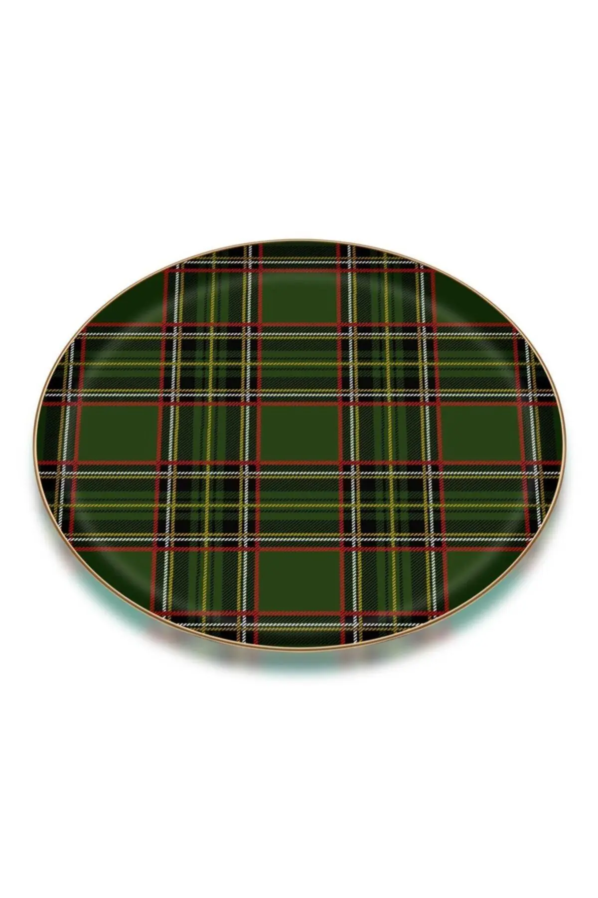 DOLBOVI Glore Plaid Green 35x35 Cm Glass Serving tray 21031 tray поднос plateau de service