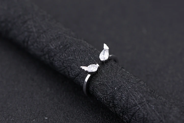 خاتم فضة نسائي ، سعر الجملة ، مجوهرات الزفاف ، هدية للبنات ، جودة عالية ، مجوهرات كلاسيكية ، ملاك محظوظ ، 925 #4