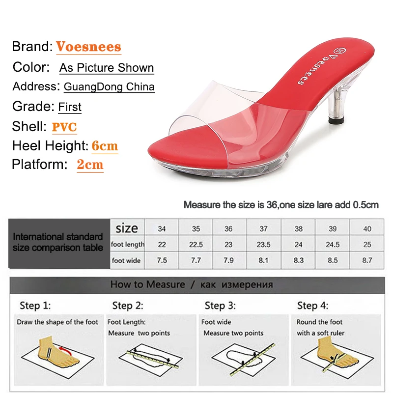 2022 Women Shoes Slippers Summer Transparent Sandals Thin High Heels Sexy Crystal 6cm Low Heels Derss Women Shoes Party Shoes