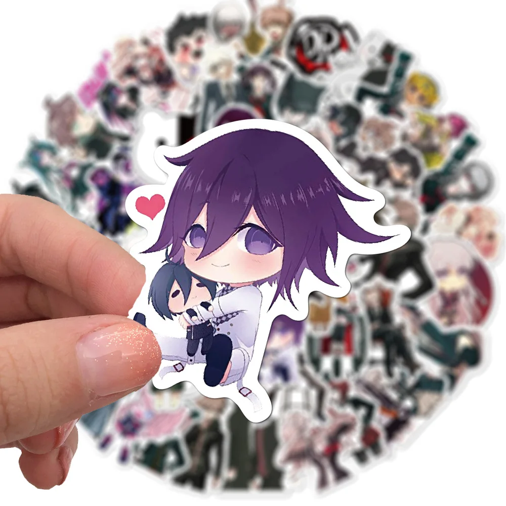 50PCS Danganronpa Waterproof Stickers Snowboard Laptop Luggage Fridge Guitar Graffiti Sticker Decal Anime Stickers Toy Sticker