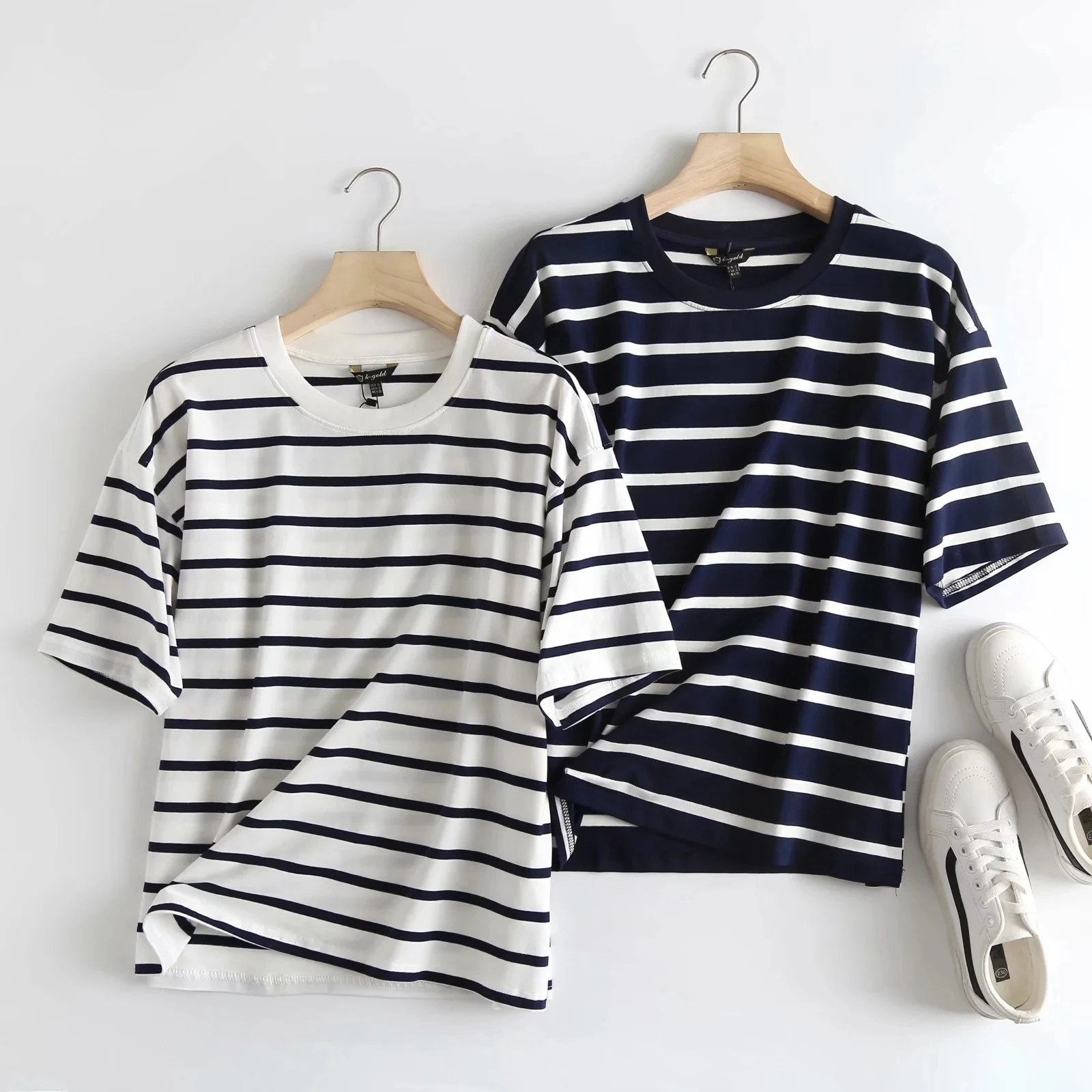 

Withered Ins Harajuku Tshirt High Street O-neck Vintage Striped Boyfriend Summer T Shirt Women Camisetas Verano Mujer 2022 Tops