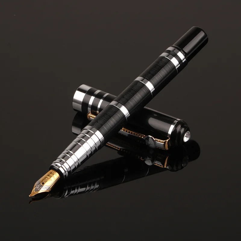 1Pcs Classic Design Student Fountain Pen Business Gift Luxury Metal Pen 2021 New F nib Fountain Pen School Office Supplies