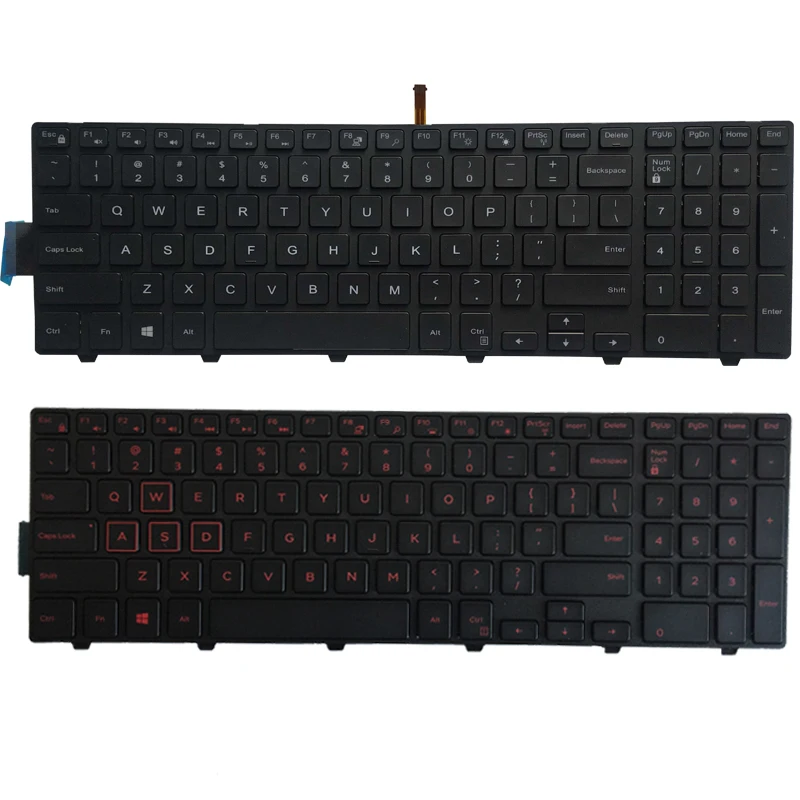 US laptop Keyboard FOR DELL Inspiron 15 5000 Series 15-7557 15-7559 5748 5749 15-5755 5758 5759 With Backlit