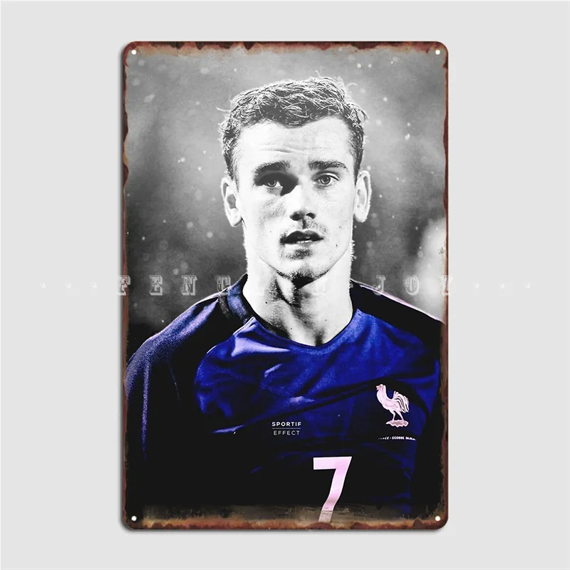 Antoine Griezmann Metal Sign Wall Pub Wall Wall Plaque Create Tin Sign Poster