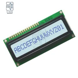 1601 LCD Screen Board 16X1 Character LCD Display Module 5V 16 Single Row Interface LCM STN SPLC780D / KS0066 Driver for Arduino