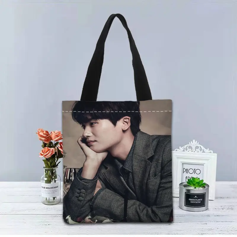 

New Custom Park Hyung Sik printed Handbag canvas tote bags shopping travel Casual Useful Shoulder Bag women bag