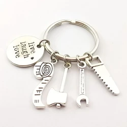 Fashion Tools Keychains Spanner,Hammer,Saw,Axe,Wrench,Electrodrill,Alloy Key chains
