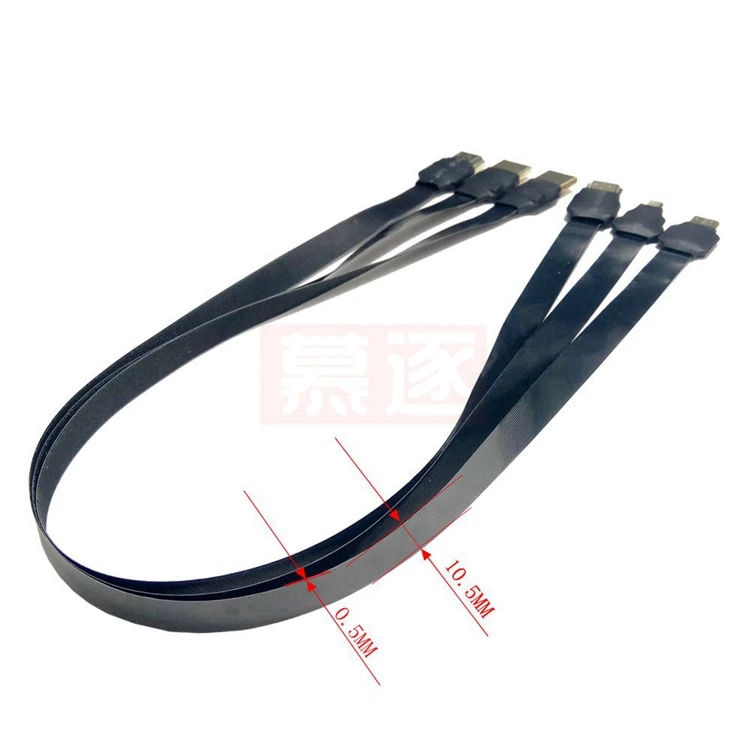 

FPV Micro HD-компpatibel Männlichen zu Mini /Micro HD FPC Flach Kabel Anti-störungen Мультикоптер Luftauffrika 5CM-100CM