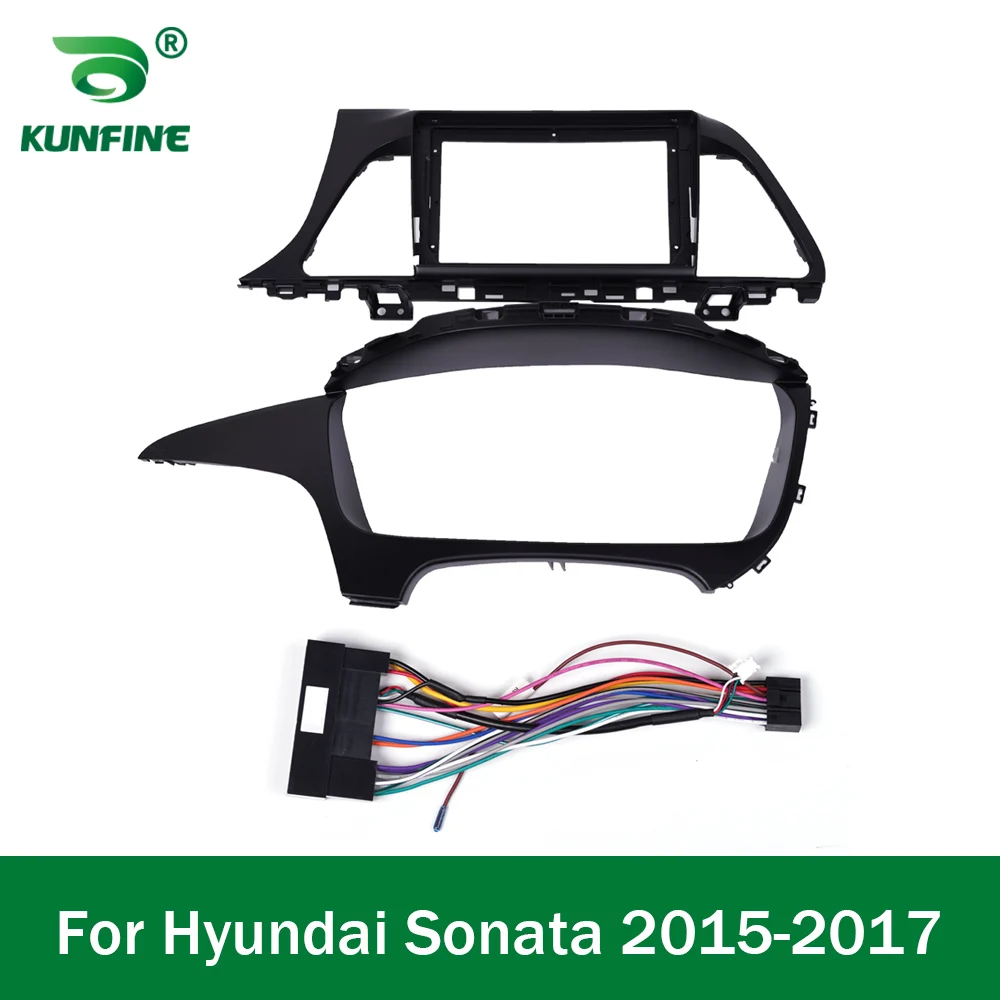 Car GPS Navigation Stereo For Hyundai Sonata 2015 2016 2017 Radio Fascias Panel Frame Fit 2Din 9 inch In Dash headunit screen