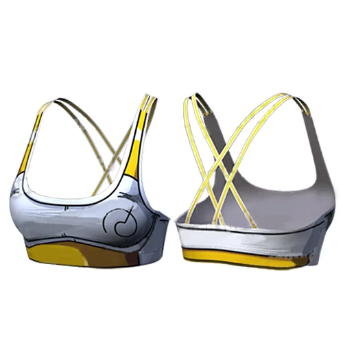 Imagen 2 del producto Sujetador deportivo informal Goku Vegeta acolchado de secado rápido para mujer, Top deportivo, sujetador deportivo de realce sin costuras para correr
