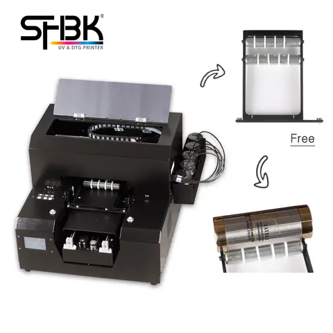 원통형 물체 전화 케이스에 패턴 사진 인쇄를 위한 회전 장치를 갖춘 다기능 A4 UV DTF 프린터