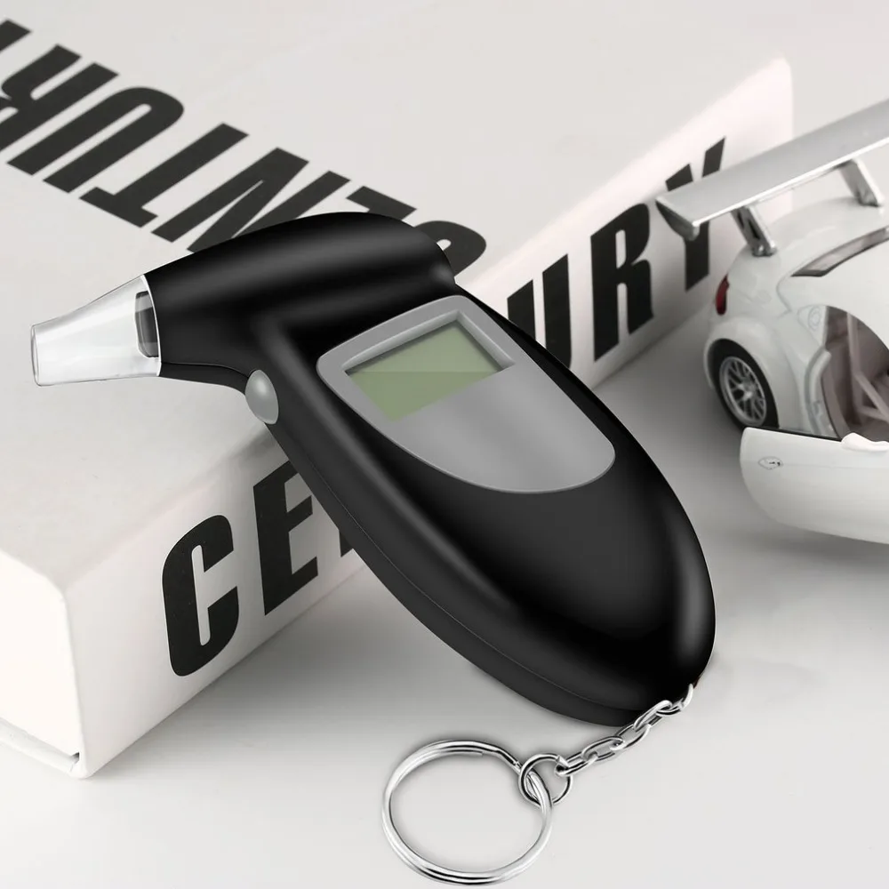 2020 Professional Alcohol Breath Tester Breathalyzer Analyzer Detector Test Keychain Breathalizer Breathalyser DeviceLCD Screen