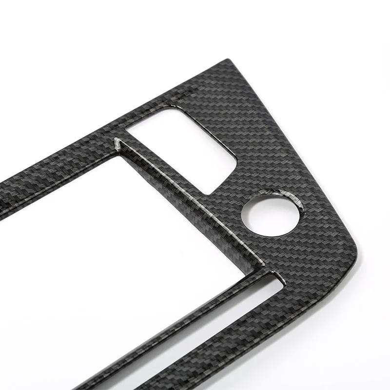 Modification of carbon fiber decorative navigation display panel frame in the car For Volkswagen VW Tiguan mk2 2016 17 2018 2019