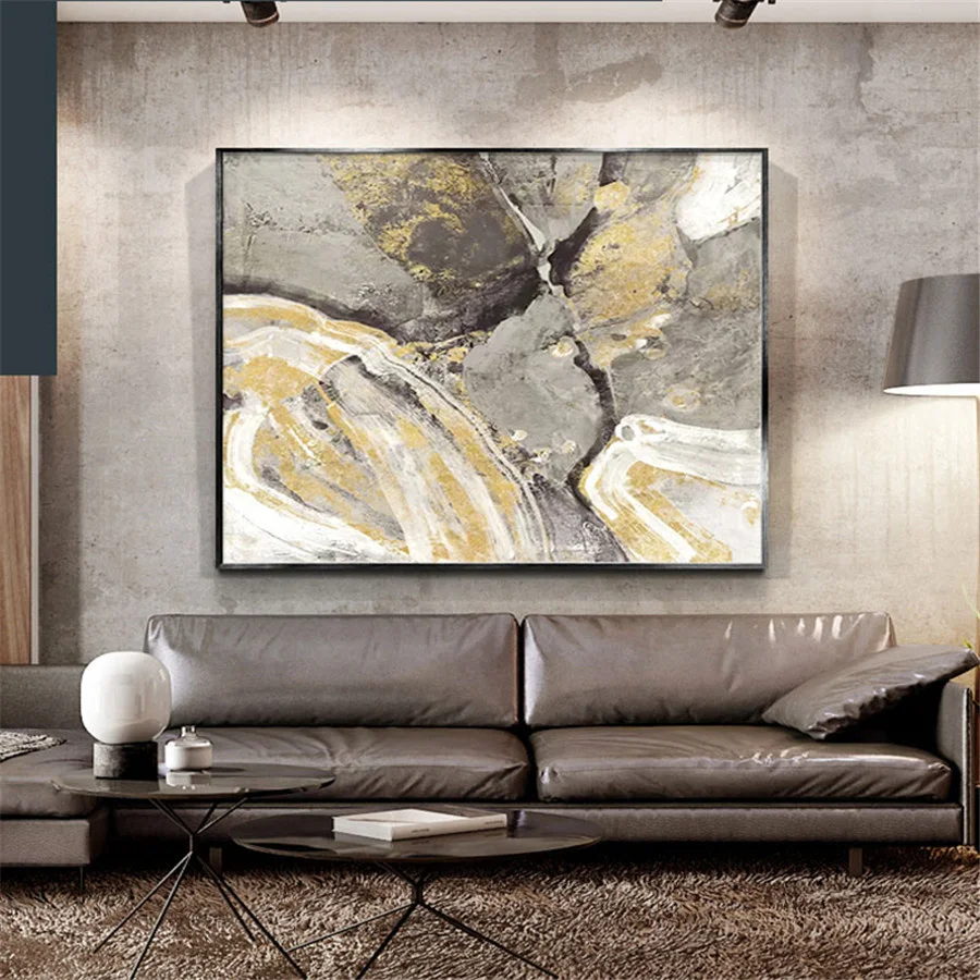 

Abstract Gold Texture Painted Thick Oil Painting Hand-painted Modern Wall Decor Canvas Art Unframed Acrylic Paintings Artwork