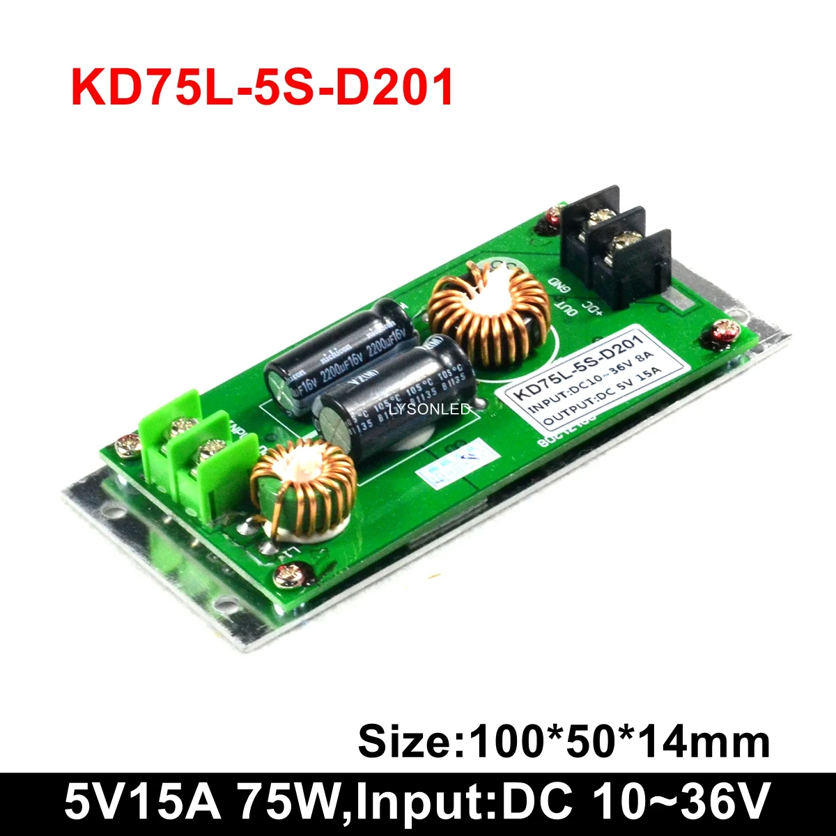 Bus LED Mensagem Display Power Supply, Suporte Táxi Moving Text Signs, Desconto, 24V DC Input, 5V, 15A, 75W