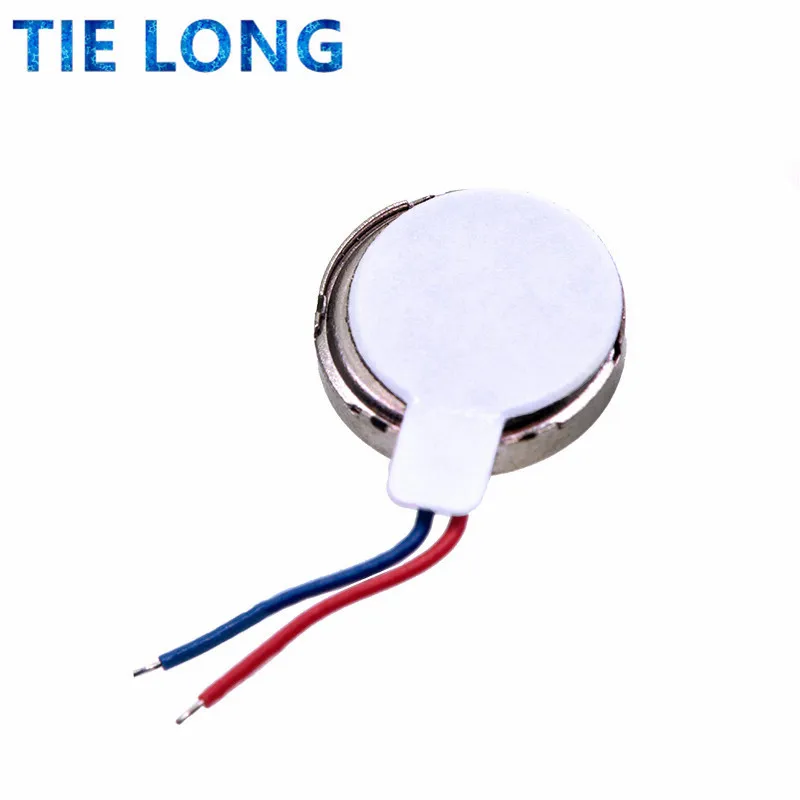 휴대폰 코인 플랫 진동 모터, 진동 모터, G08 1027, 10x DC 3V, 70mA, 12000 RPM