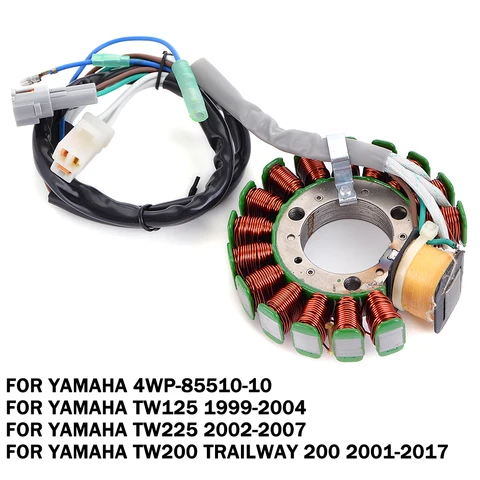 Запчасти для двигателя для Yamaha TW125 TW200 Trailway TW225, Койл обмотки статора TW 125 200 TW 225 4WP-85510-10 4WP8551010
