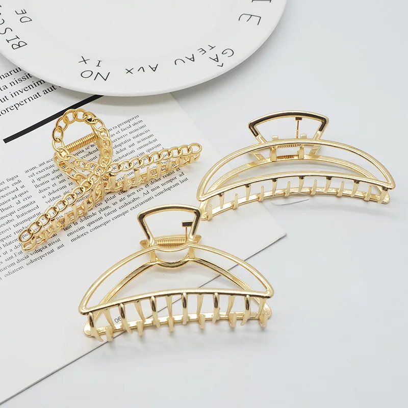 Multiple Styles Fashion Alloy Geometric Large Butterfly Love Pendant Hairpin Barrettes for Women Girl Accessories Headwear