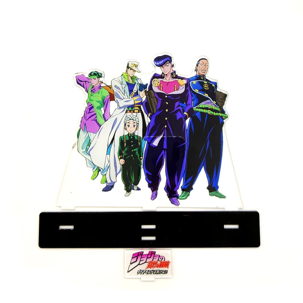 Jo no Bizarre Adventure group Josuke Koichi Okuyasu group family acrylic stand figure model plate holder cake topper anime