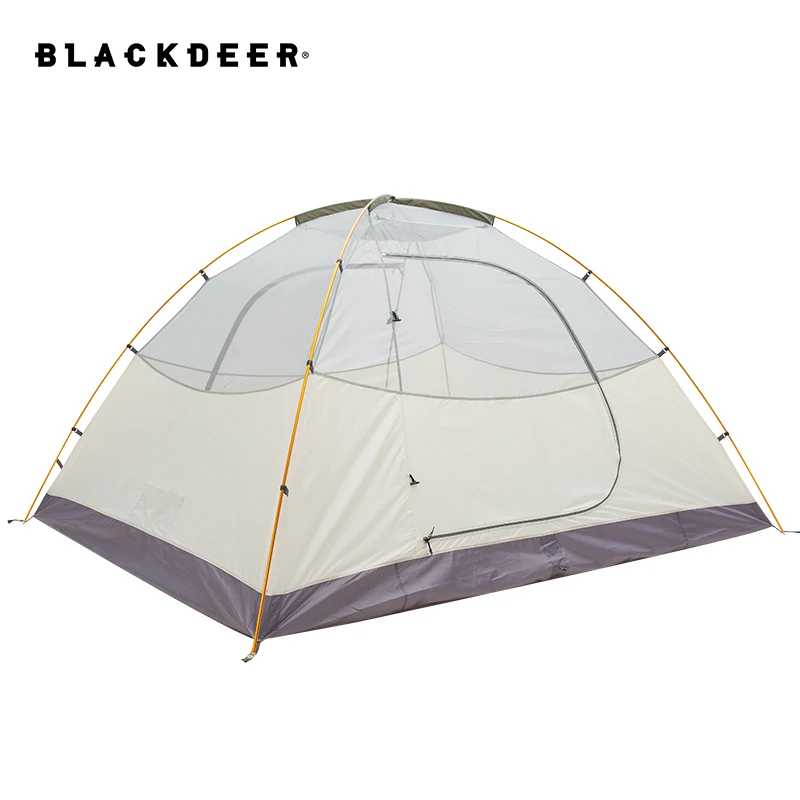 Blackdeer Expedition tienda de campaña para un dormitorio y una sala de estar para 3-4 personas 210D Oxford PU3000 mm tienda de senderismo