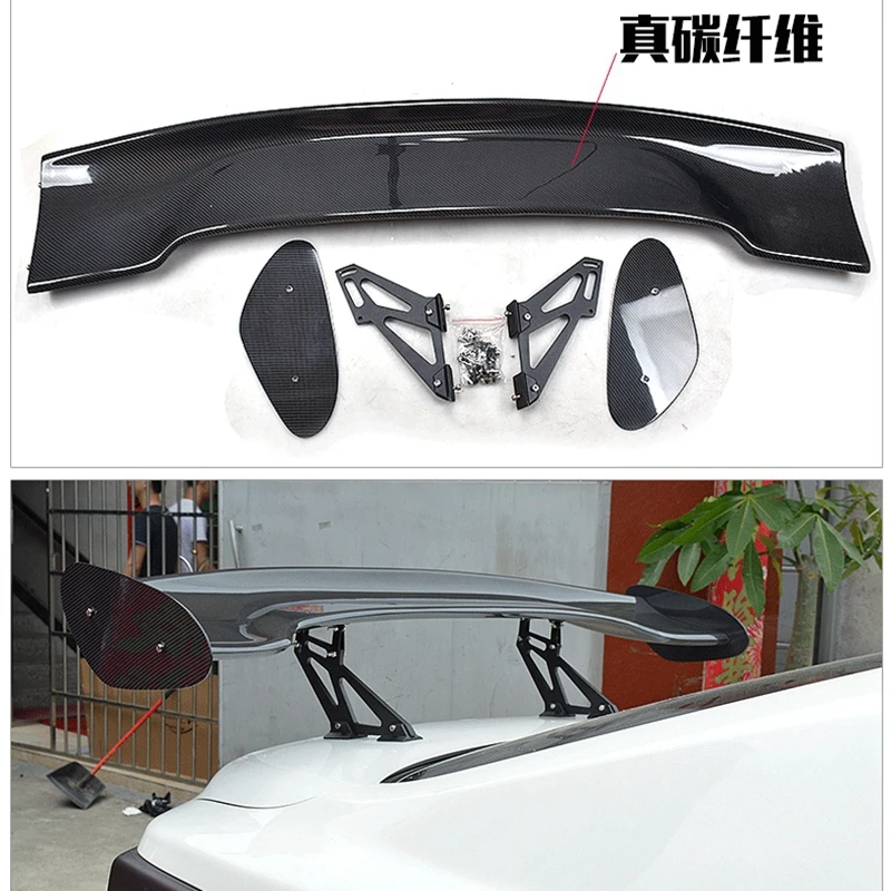 for  Mazda 3 Axela 4-door sedan GT carbon fiber tail spoiler auto parts screw fixed installation 2014-2018