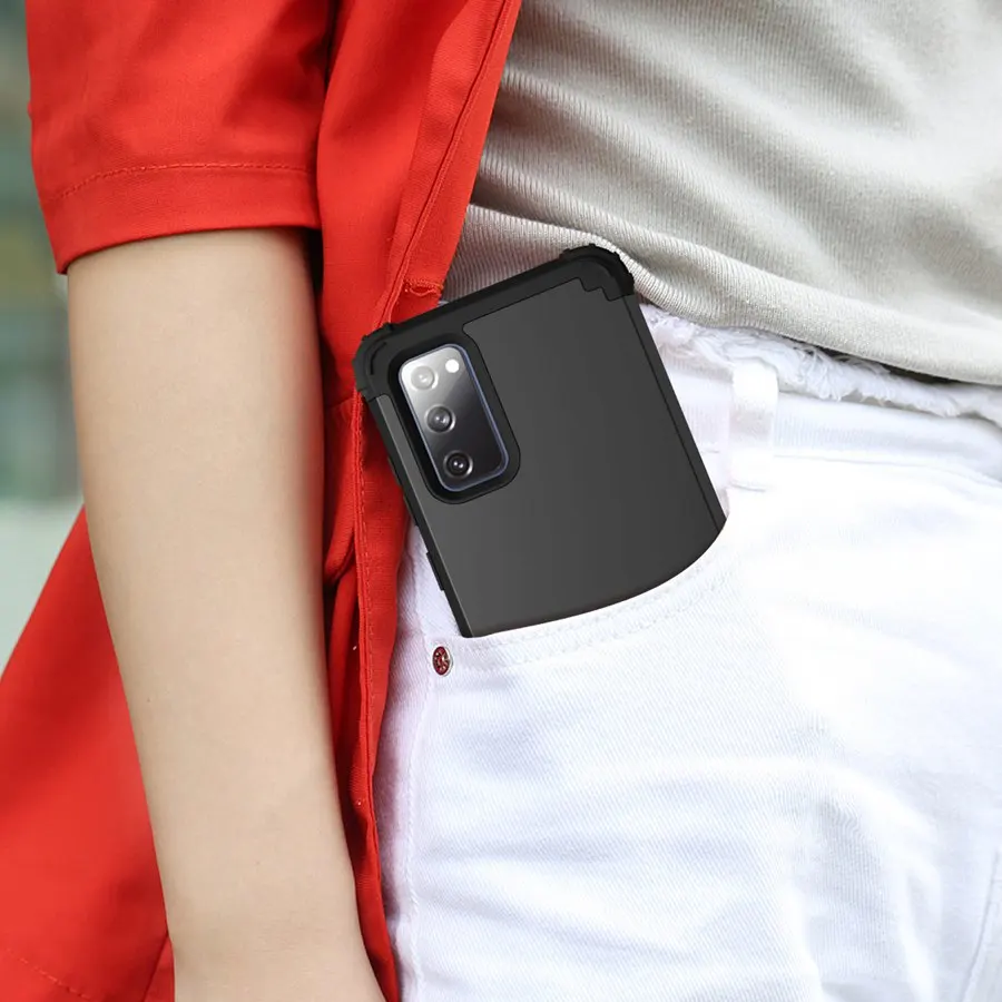 Heavy Duty Hybrid Sturdy Armor Defender High Impact Shockproof Protective Cover Case For Samsung Galaxy S20 FE 5G/4G