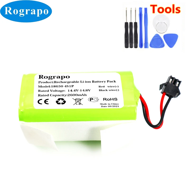 

New 14.4V 3400mAh/2800mAh INR18650 4INR19/66 H18650CH-4S1P Li-ion Battery For Proscenic 850T Robot Vacuum Cleaner