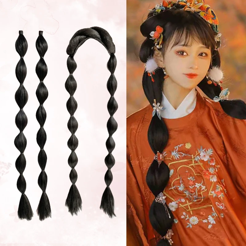 Cute Hair Items Lantern Hair Accessories Hanfu Pattern Styling Hair Kawaii Accessories Halloween Cosplay Antique 60/90cm