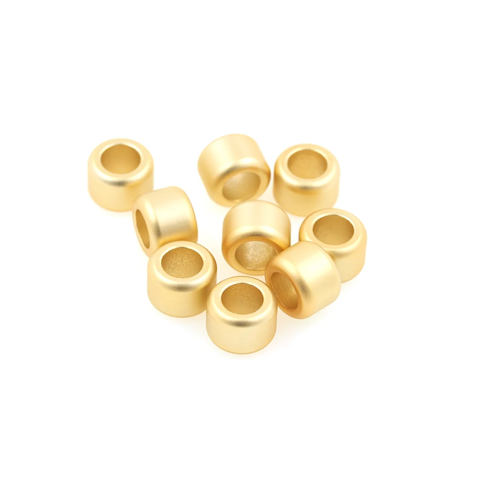 10 pcs Barrel Spacer Beads DIY Jewelry Bracelet Necklace Making Large Hole Diaphragm Bead Fittings