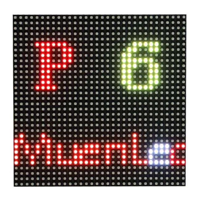 Muen high quality P6 outdoor SMD3535 SMD2727 LED Display Module price 1 / 8 Scan 192x192mm