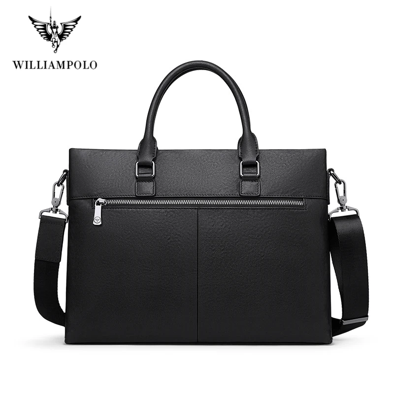 2020 Brand Business Men\'s Briefcase High Quality Totes Leather Men Laptop Handbags Messenger Bags For Male