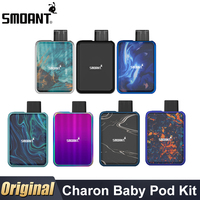 Original Smoant Charon Baby Pod Kit 15W 750mAh Vape 2ml Cartridge Mesh 0.6ohm Ni80 1.2ohm Vaporizer E Cigarette Charon Baby