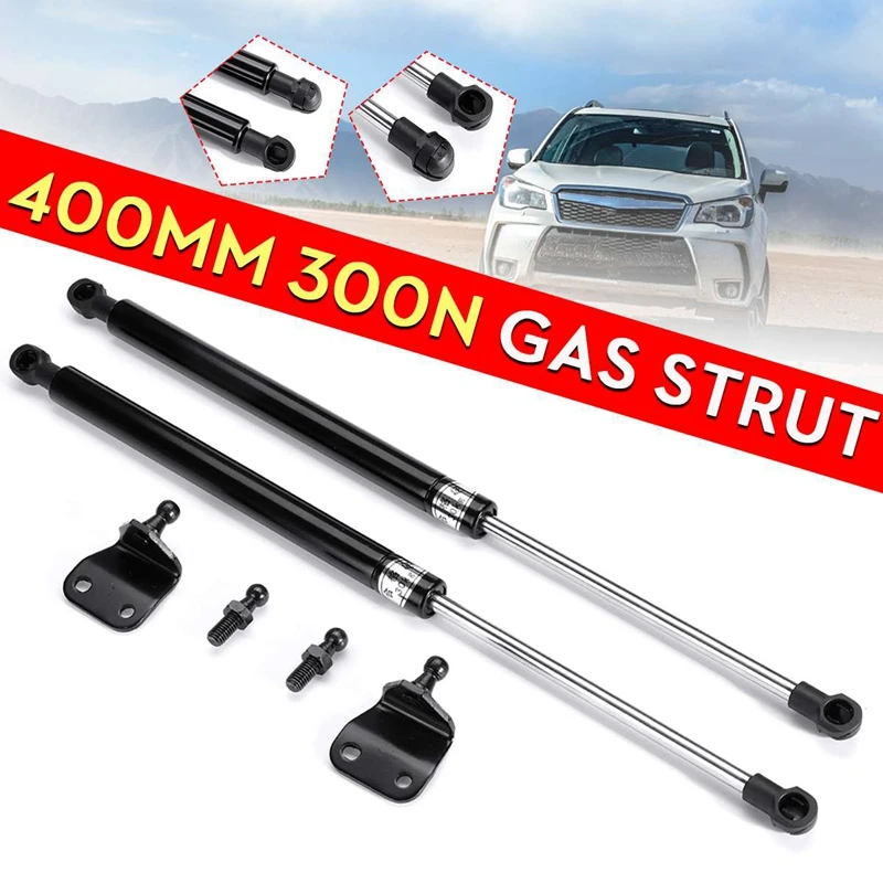 2X Universal 400mm 300N Car Front Hood Cover Struts Rear Trunk Tailgate Boot Shock Lift Strut Support Bar Gas Spring