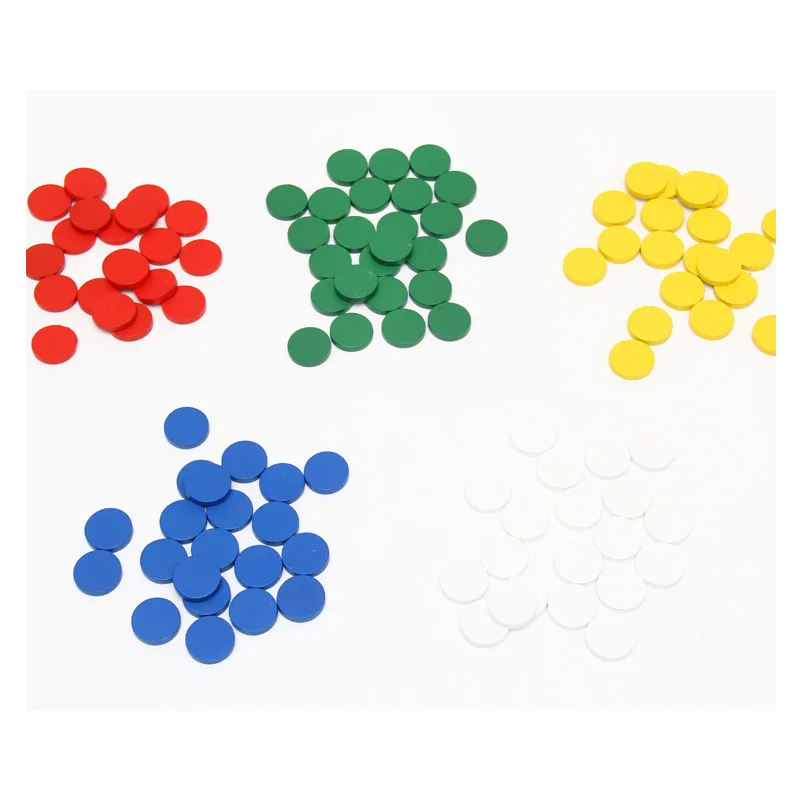 

100pcs/set Montessori Senses Teaching Plate 5 Color 100 Pieces Color Cognitive Sorting Pair Wooden Toys Round Disc Math Toys