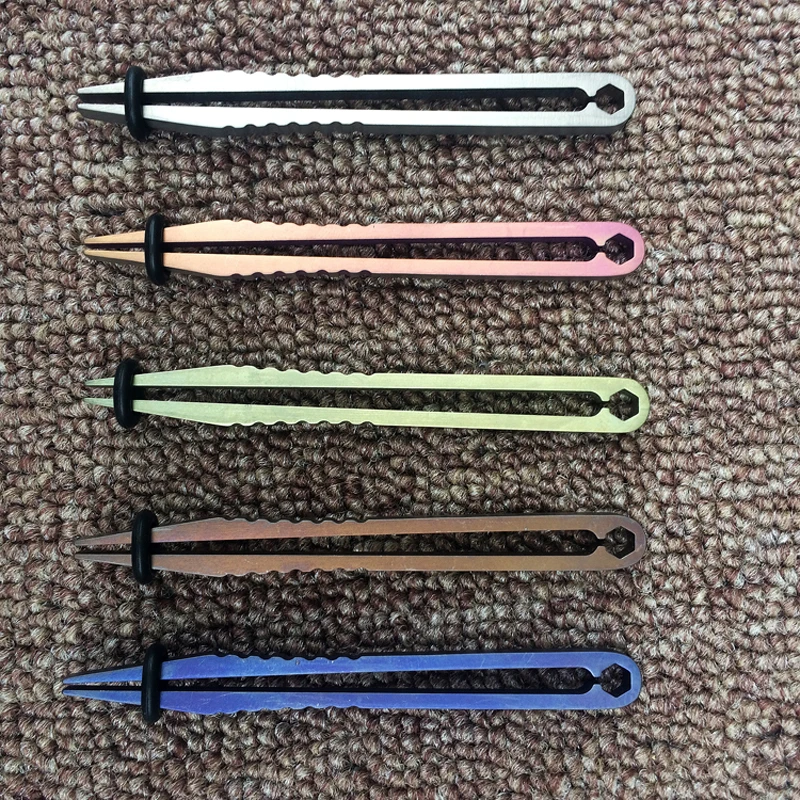 Titanium tweezer Non-Magnetic clip precision tong grip tool laboratory lab clamp Repair Electronic solder craft grab Antistatic