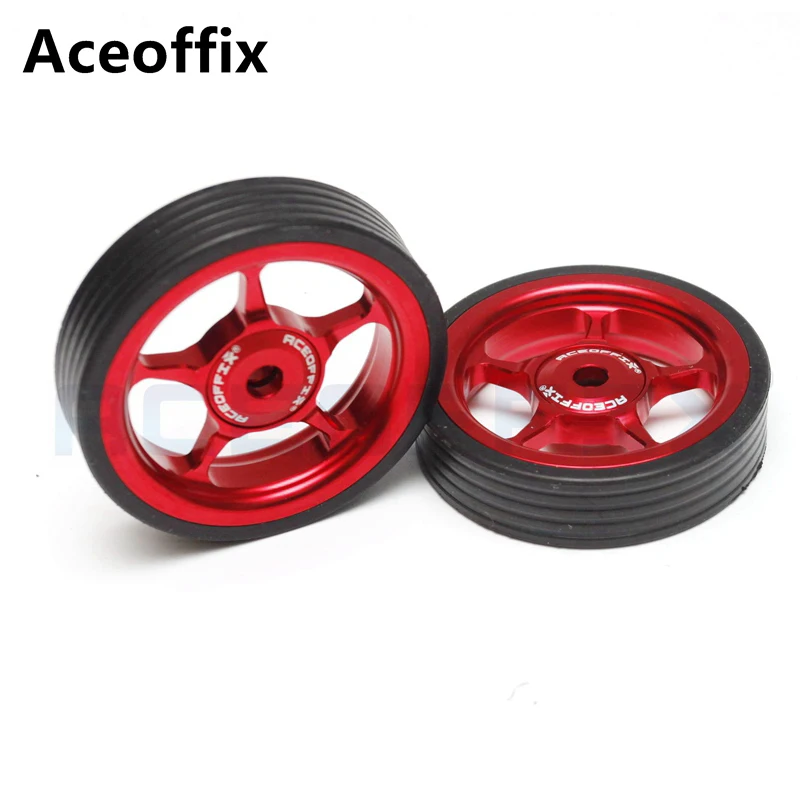 Aceoffix ez wheels suit  for Brompton  bike aluminum alloy perine five-pointed star wide body easywheel  parts