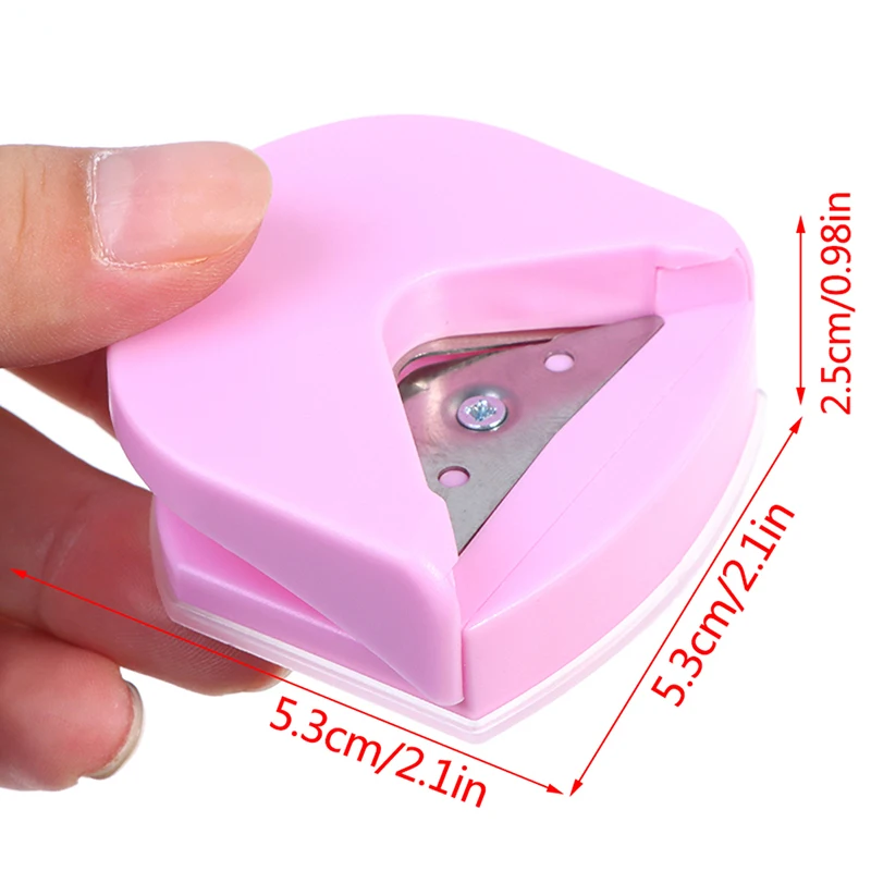 Mini Ecke Trimmer Ecke Durable Rounder Punch R4 DIY Papier Cutter rosa