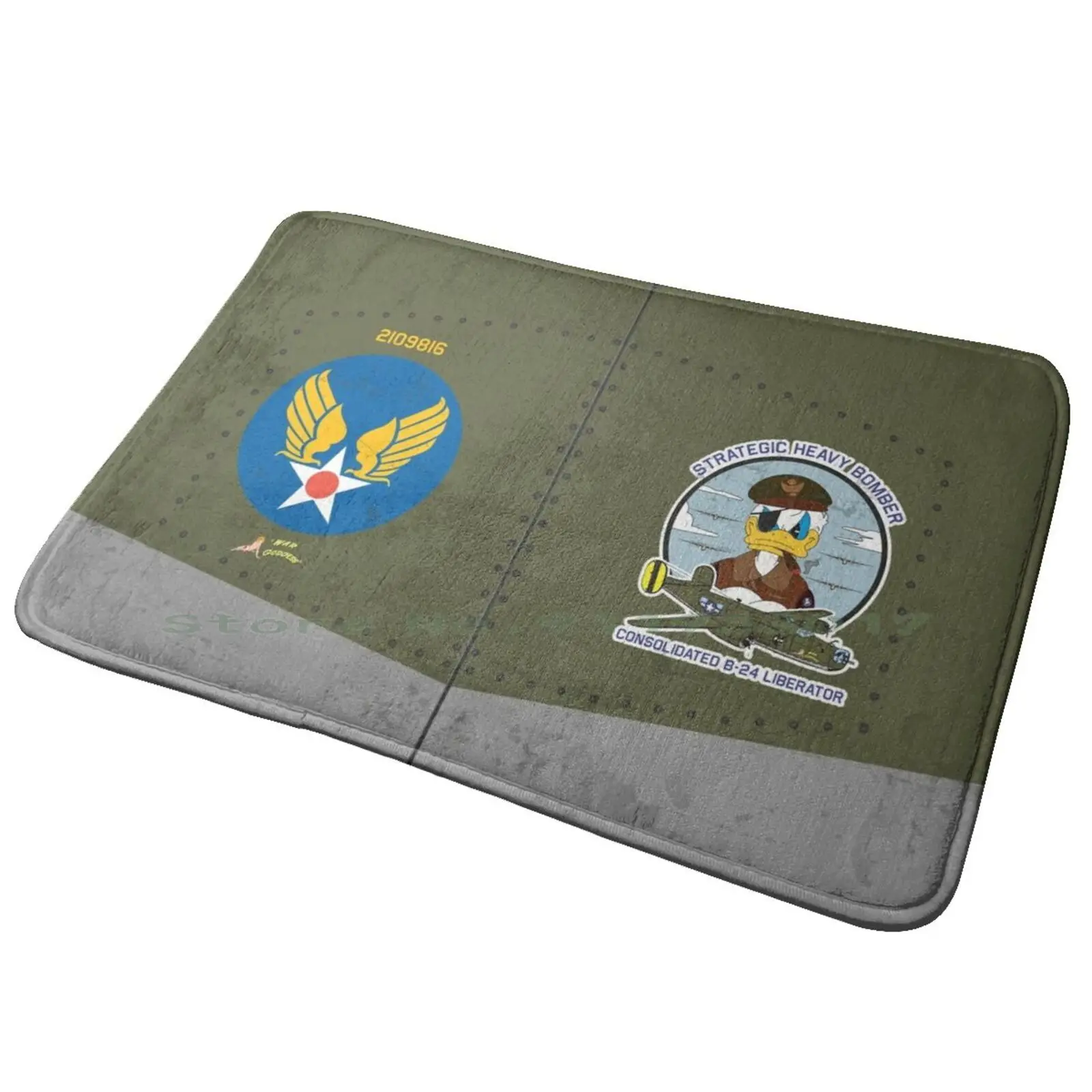 Consolidated B-24 Liberator-Strategic Heavy Bomber-Grunge Style Entrance Door Mat Bath Mat Rug Pzd501 Consolidated B 24