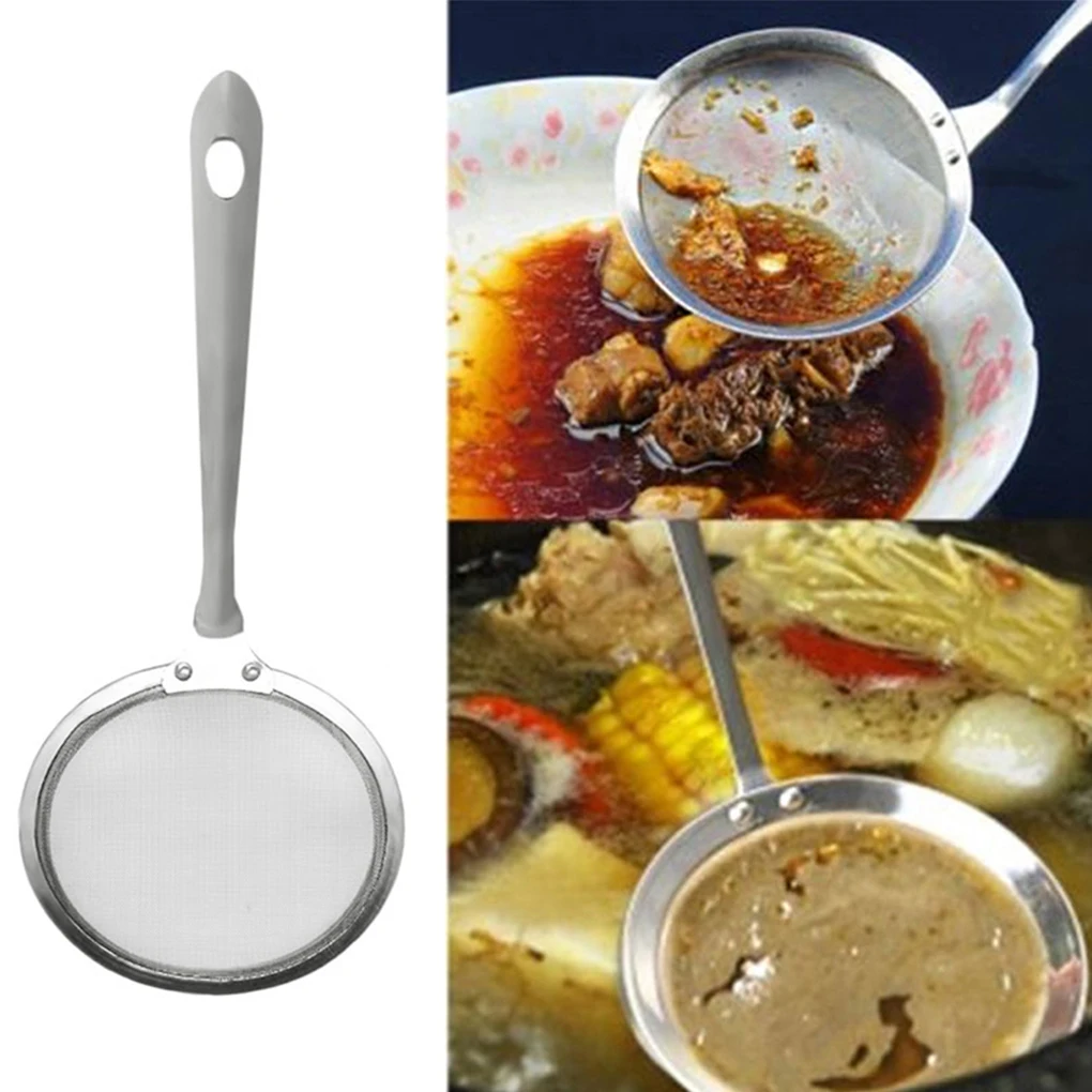 Soup Skimmer Hot Pot Filter Oil Skimmer Spoon Skimmers Strainer Japanese Spoon Mesh Pertor Strainer Fat Oil Skim Grease Foam