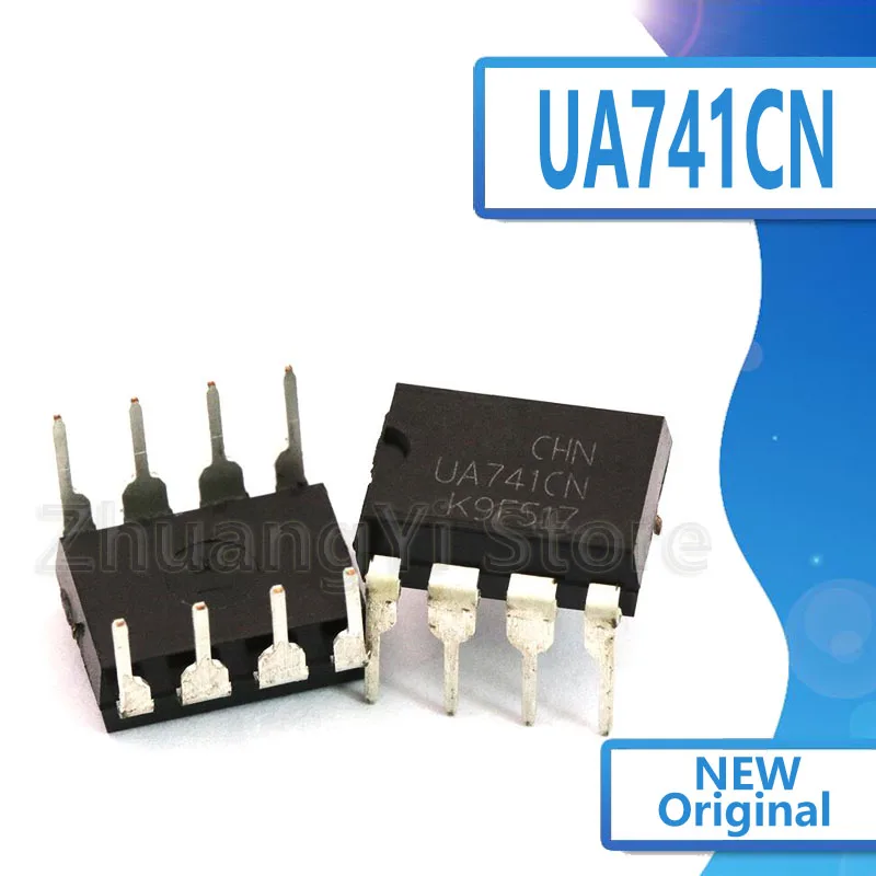 20PCS DIP8 IC UA741CN UA741CP UA741 OP Amp LM741 741 TI IC OPAMP GP 1MHZ Original