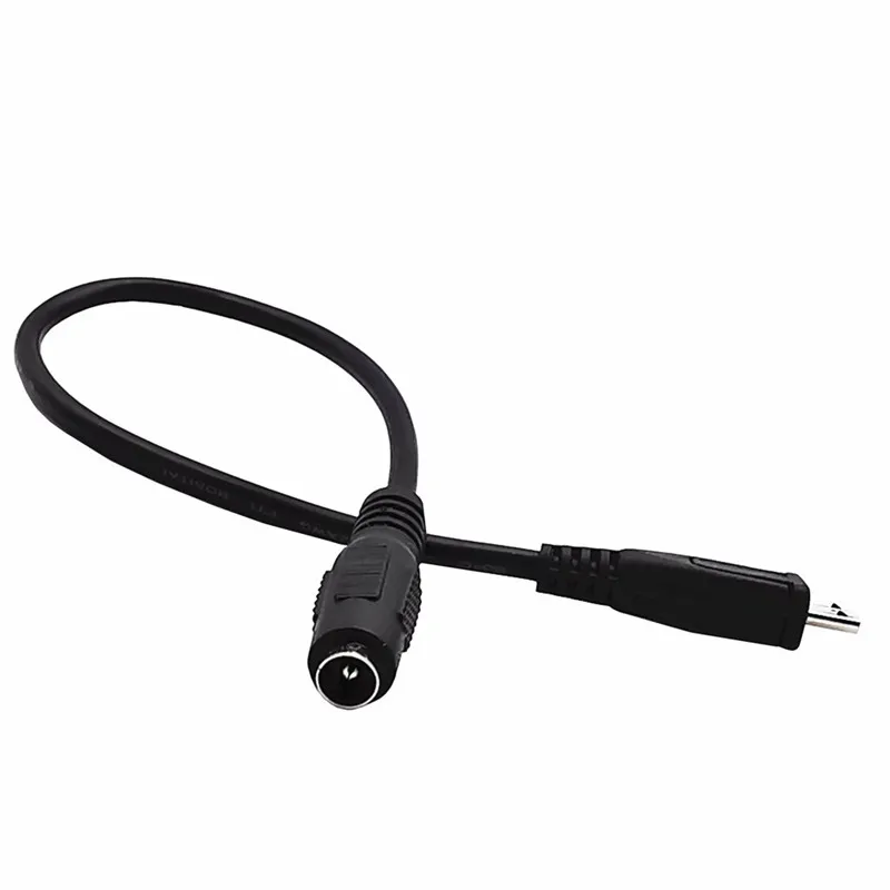 DC 5,5mm x 2,1mm Weiblichen zu Micro USB 5pin Männlichen DC Power Versorgung Verlängerung Adapter Kabel 0,2 m