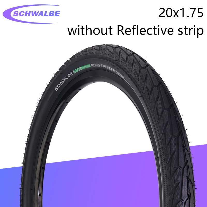 Schwalbe ROAD CRUISER 16x1.75 20x1.75 47-406 Bicycle Tire 16/20inch Folding Bike Steel Tire 50-75PSI 510g/pc Bicycle Tire