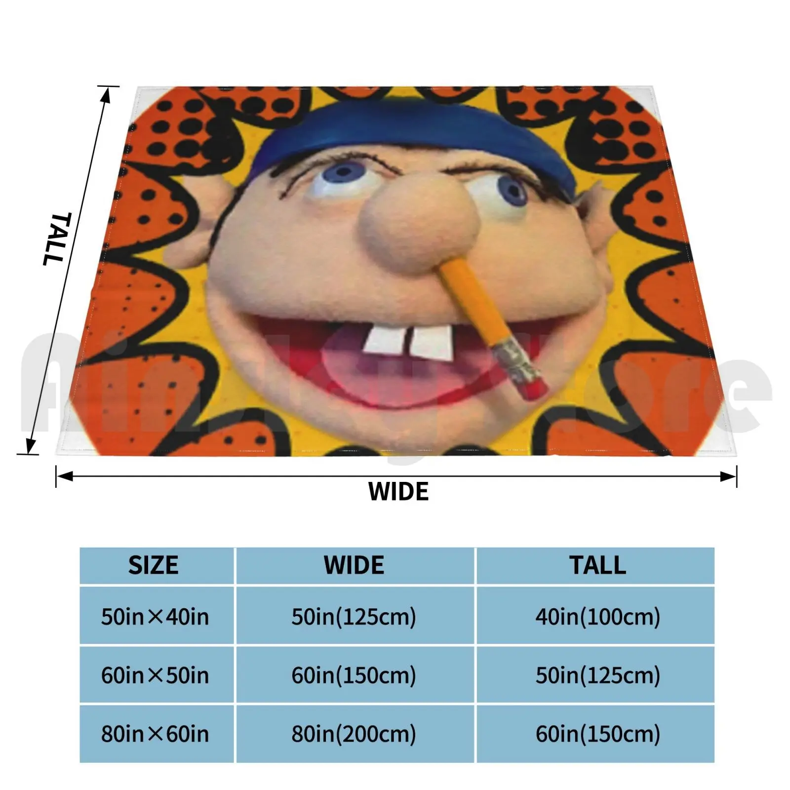 Sml Jeffy Blanket Fashion Custom Sml Jeffy Youtube Characters Character Puppet