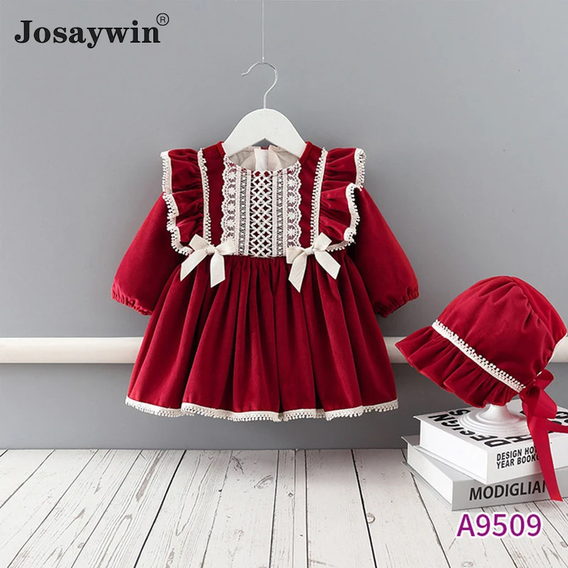 

Josaywin Autumn Winter Toddler Kids Dress for Girls Baby Dress Velvet Thick Bebe Party Vestidos Princess Dress for New Year 2022