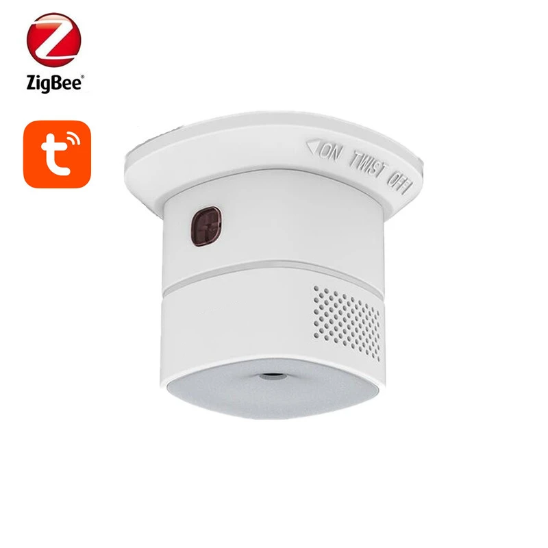 Tuya Zigbee CO Dò Khí CO Cảm Biến Báo Động Điều Khiển Tương Thích Với Moes SONOFF Alex