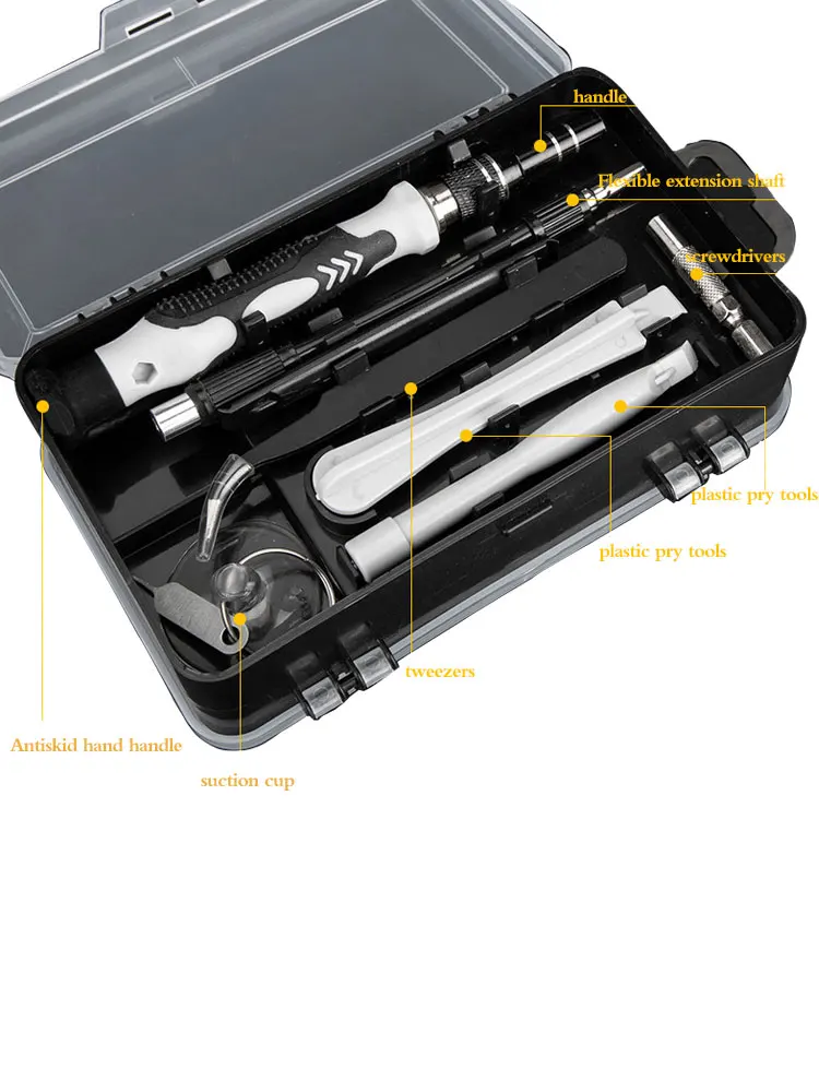 Juego de destornilladores de precisión para reparación de teléfonos, brocas magnéticas, Mini destornillador magnético para gafas, Iphone, juego de