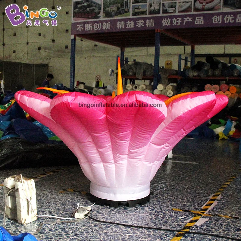 STRONG MATERIAL 1m inflatable trumpet flower landing on the ground / model for flower lamp promtions